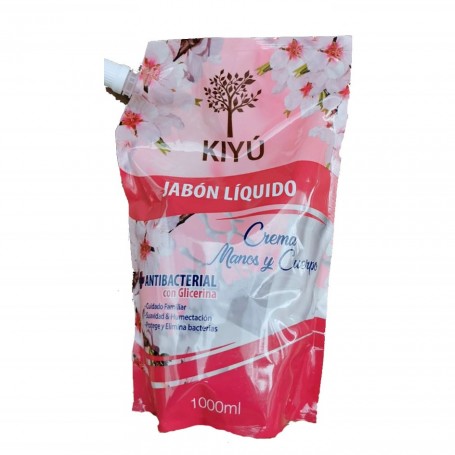 JABÓN LIQUIDO KIYU CREMA MANOS Y CUERPO 1000cc