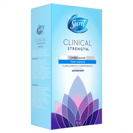 DESODORANTE SECRET CLIN BARRA OFSOLID FRESH  RESPONSE 45 GR