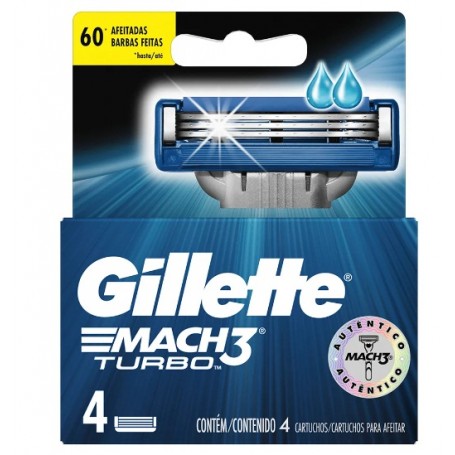 REPUESTO GILLETTE MACH3 TURBO 4UN