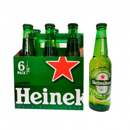 CERVEZA HEINEKEN IMP. SIXPACK  250ML - 330ML