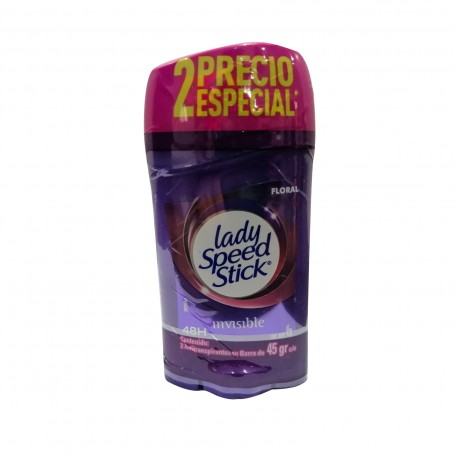 LSS INVISIBLE FLORAL 45GR 2PACK