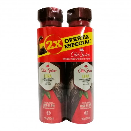 OLD SPICE A/P LEÑA 2un PACK 96gr