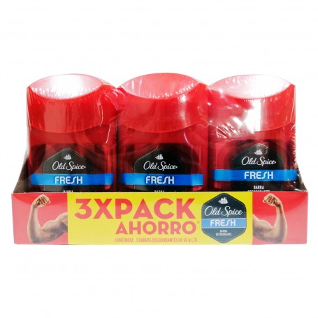 OLD SPICE 3PACK DEO BAR FRESH 50gr