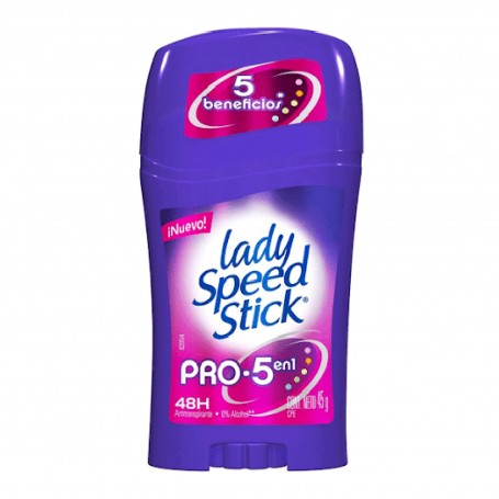DESODORANTE LADY SPEED STICK PRO 5 EN 1 BARRA 45g