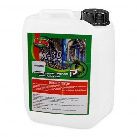 DESINFECTANTE DE AMONIO BLEM X-30 NEUTRO 20LT