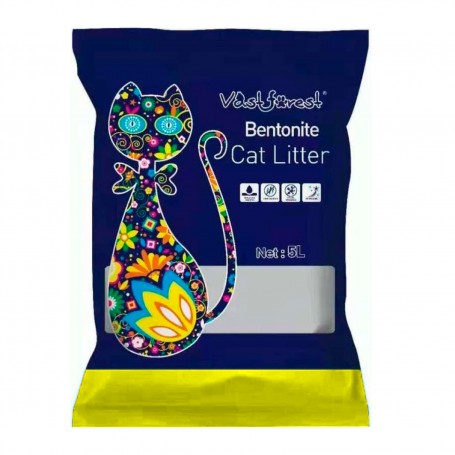 ARENA DE GATOS VAST FOREST 4KG LIMÓN