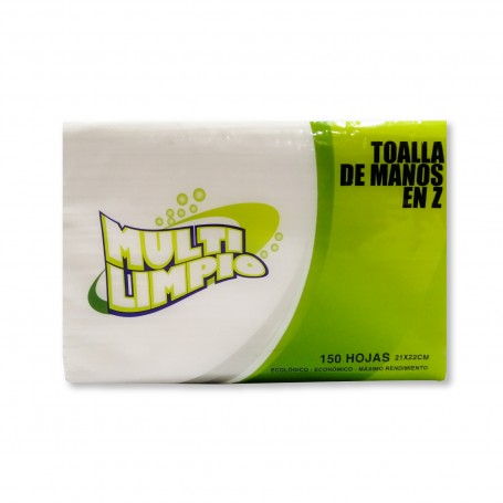 TOALLA DE MANO EN Z MULTILIMPIO