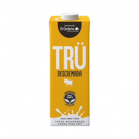 LECHE DESCREMADA TRU 1LT EN CARTÓN
