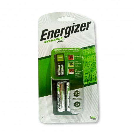 CARGADOR MINI ENERGIZER RECARG. AA X2