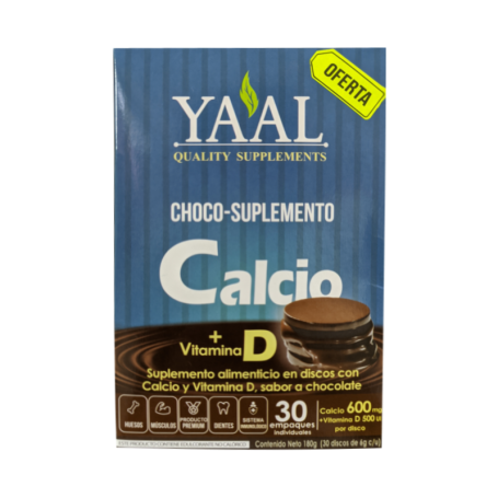 CHOCO SUPLEMENTO CALCIO+VITAMINA D 30 DISCOS