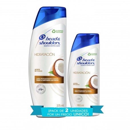 PACK H&S SHAMPOO ACEITE DE COCO 375ml + 180ML