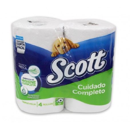 PAPEL HIGIÉNICO SCOTT CUIDADO COMPLETO 4UN. G - XG
