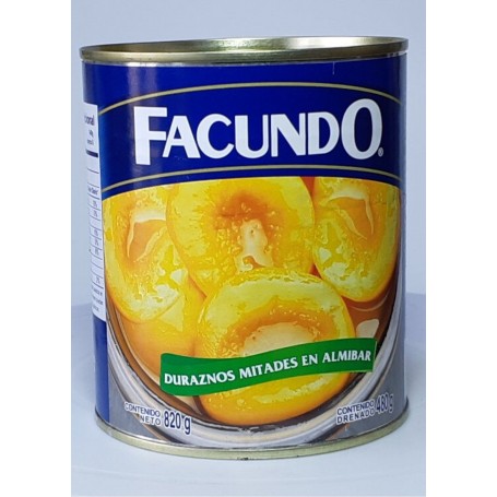DURAZNOS EN ALMIBAR FACUNDO 820gr - 1800gr