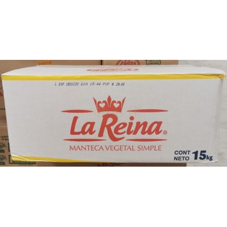 MANTECA REINA BLOQUE 15KG