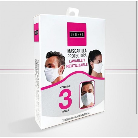 MASCARILLA PROTECTORA LAVABLE INGESA X3UN