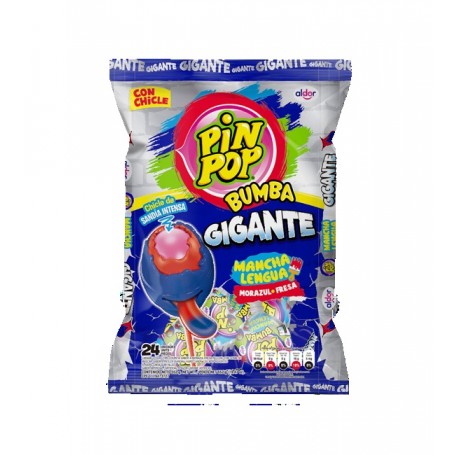 PIP POP BUMBA GIGANTE MANCHA LENGUA  X 24 UN.