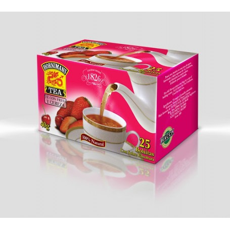 TE  HORNIMANS FRESA Y CEREZA  X 25 FUNDAS