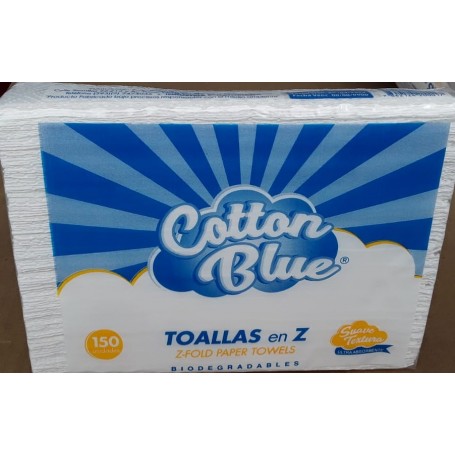 TOALLAS DE MANO COTTON BLUE 150UN